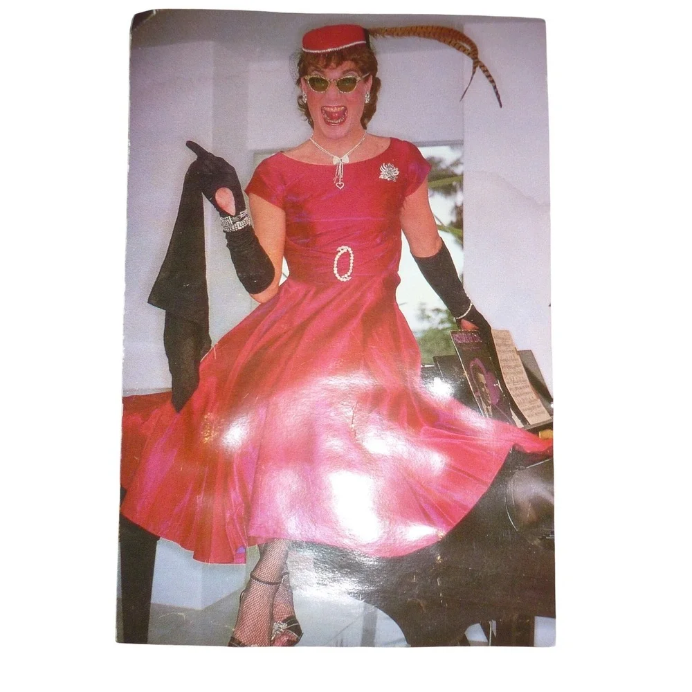 Vintage 1984 Exposed Cards West Hollywood Drag Birthday Card Scott Campbell‎